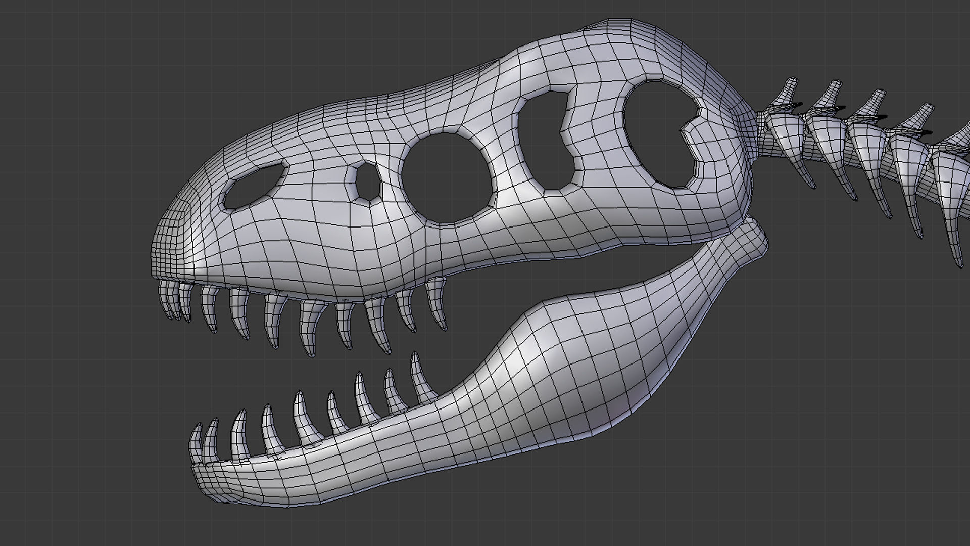 Tyrannosaurus Rex Skeleton 3D model_10