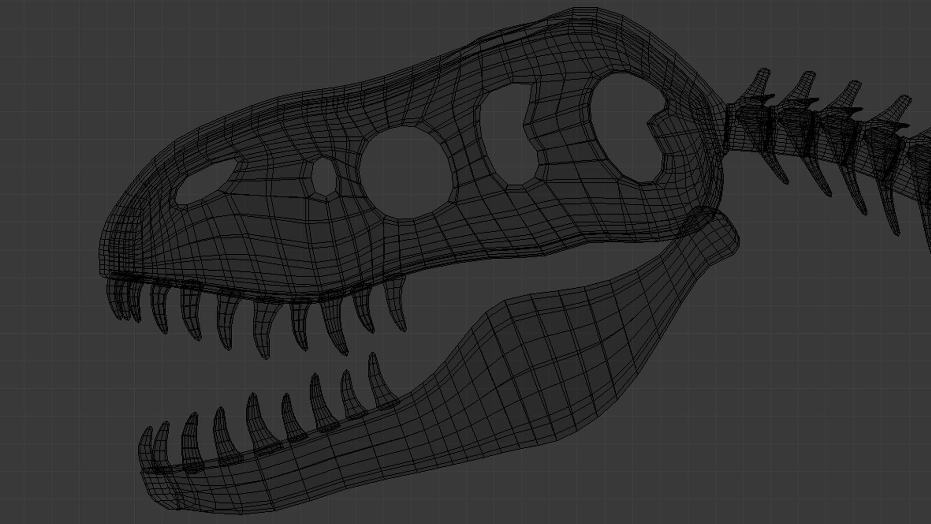 Tyrannosaurus Rex Skeleton 3D model_14