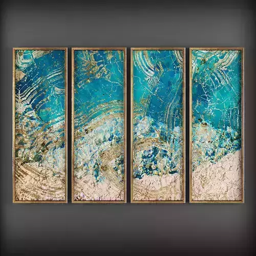Picture Frames Low-poly 3D model