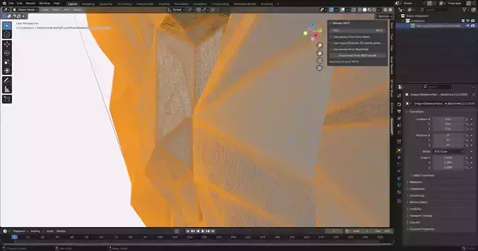 Geometric Butterfly Form 3D Printable Model