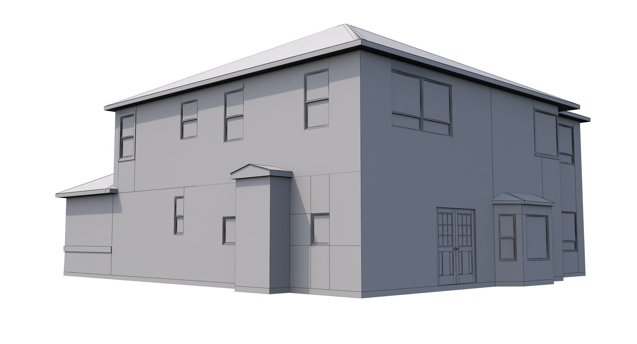 House-005 - Low Poly 3D model_8
