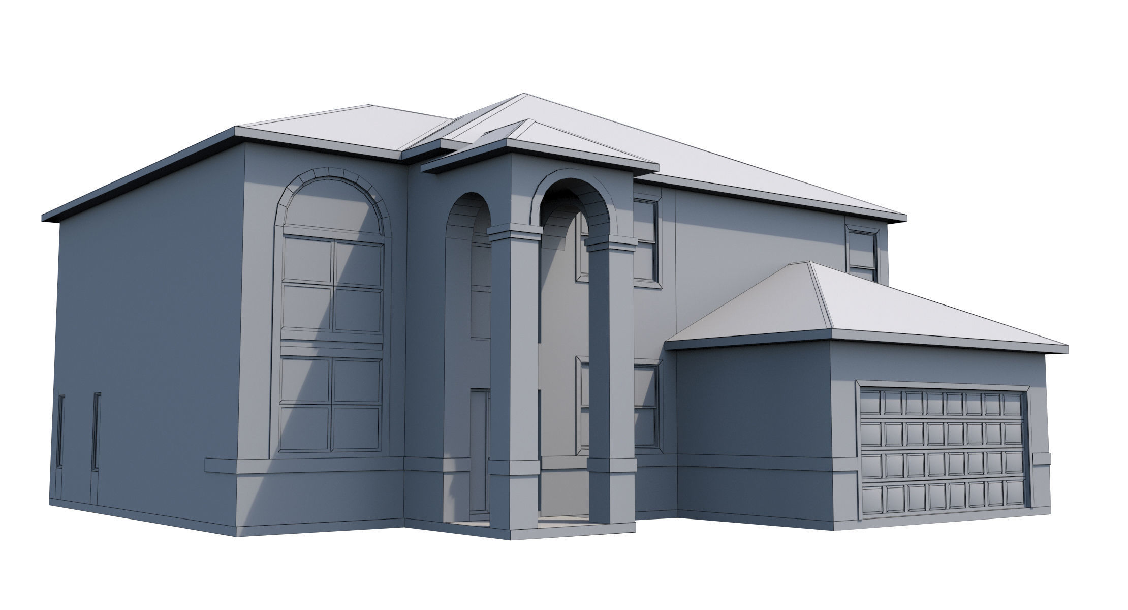 House-005 - Low Poly 3D model_9