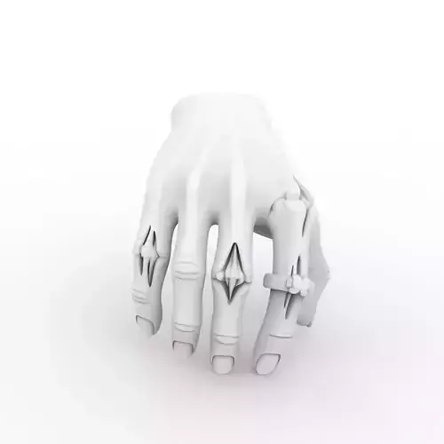 Creature Hand With Ring Fantasy Sculpture