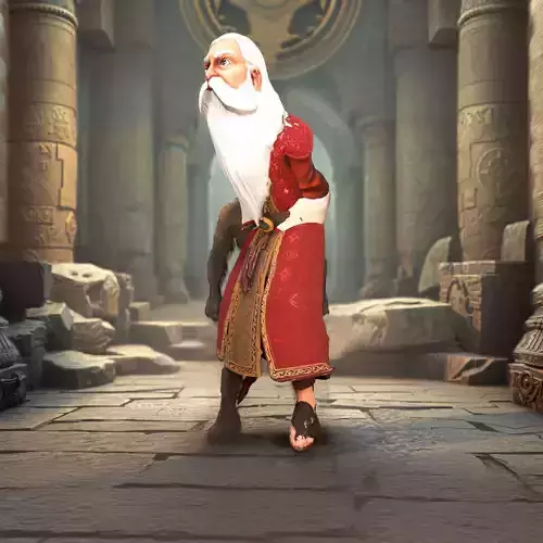 Wizard Elder Red Robe model pack