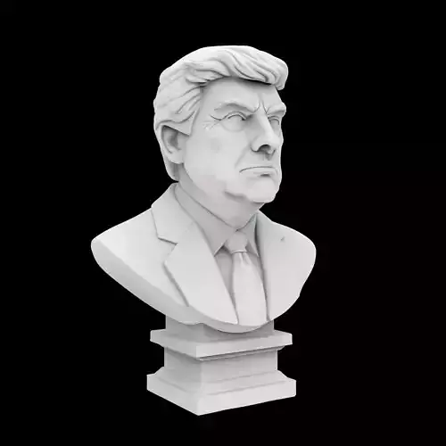 Donald Trump Presidential Bust 3D print model