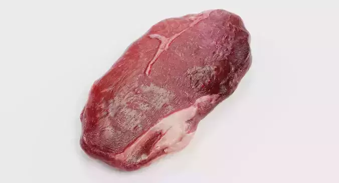 Animated Rump Steak - Raw to Rare Transformation 3D model