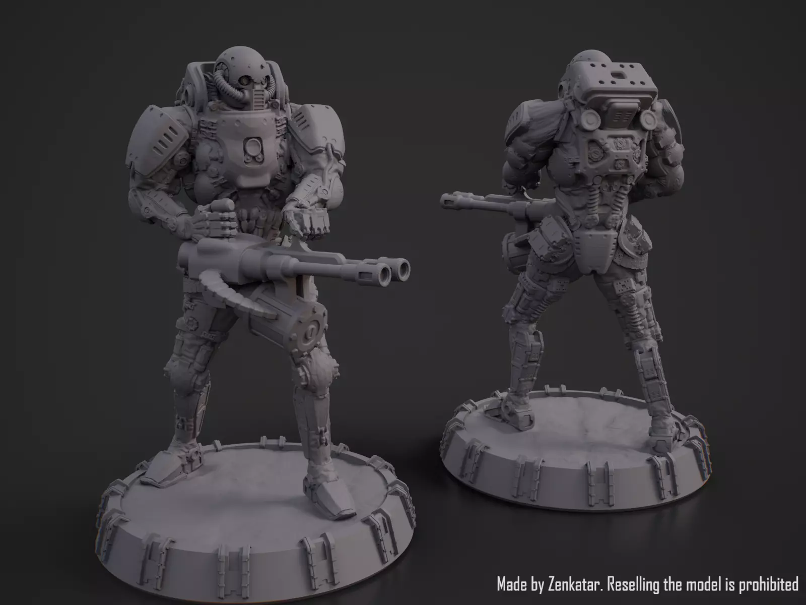 Heavily armored robot for printing 3D print model