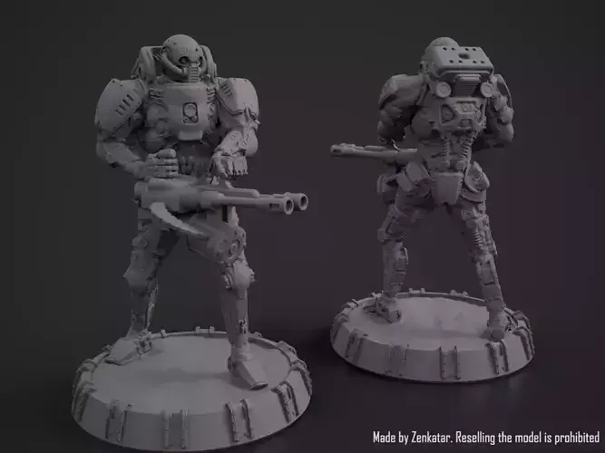 Heavily armored robot for printing