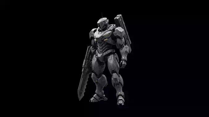 The Second New  High Poly Sci-fi Armored Soldier