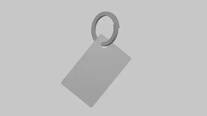 Keychain Brand Tag - Geometry Only No Textures No Materials