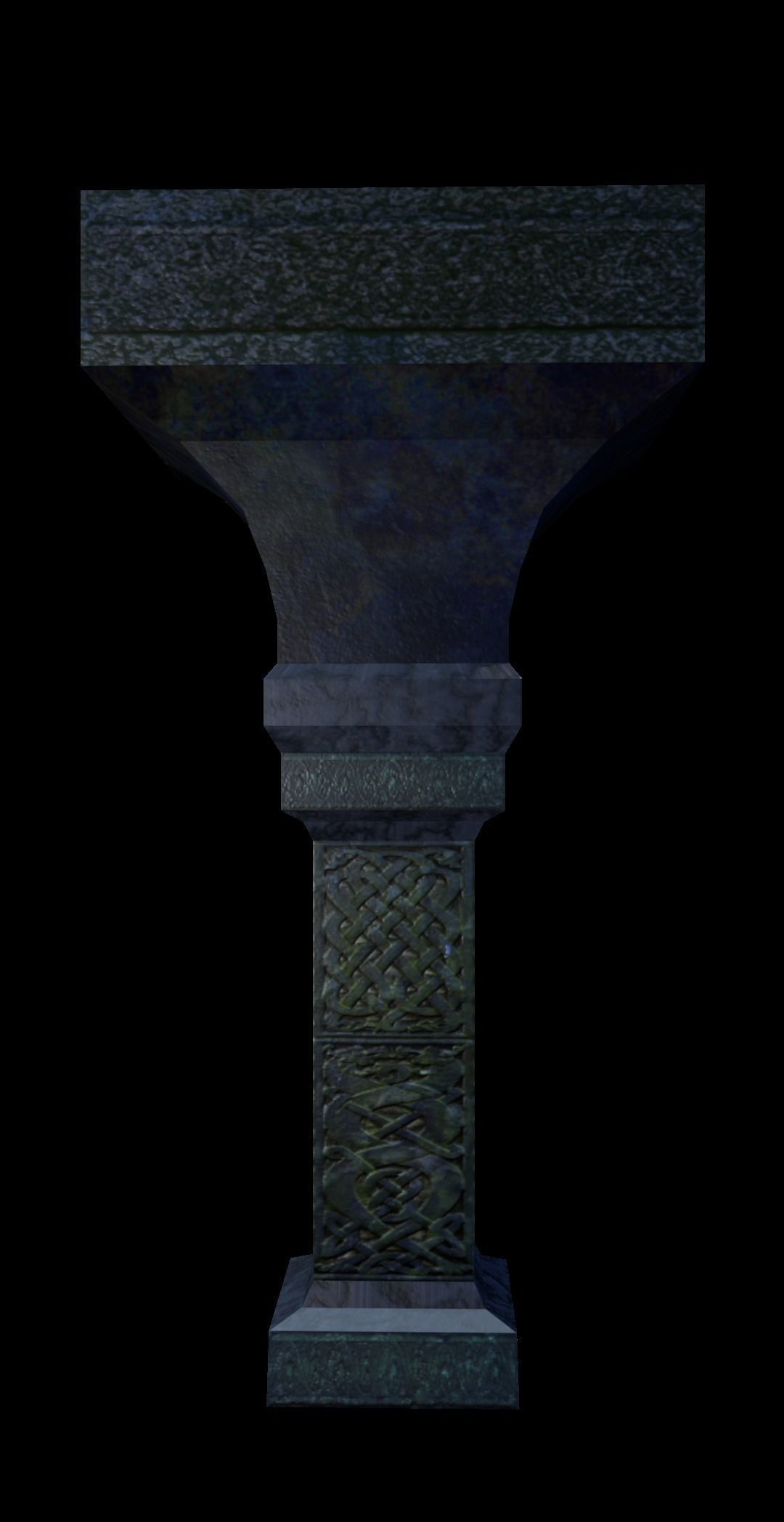 Celtic Column Arch Free low-poly 3D model_9