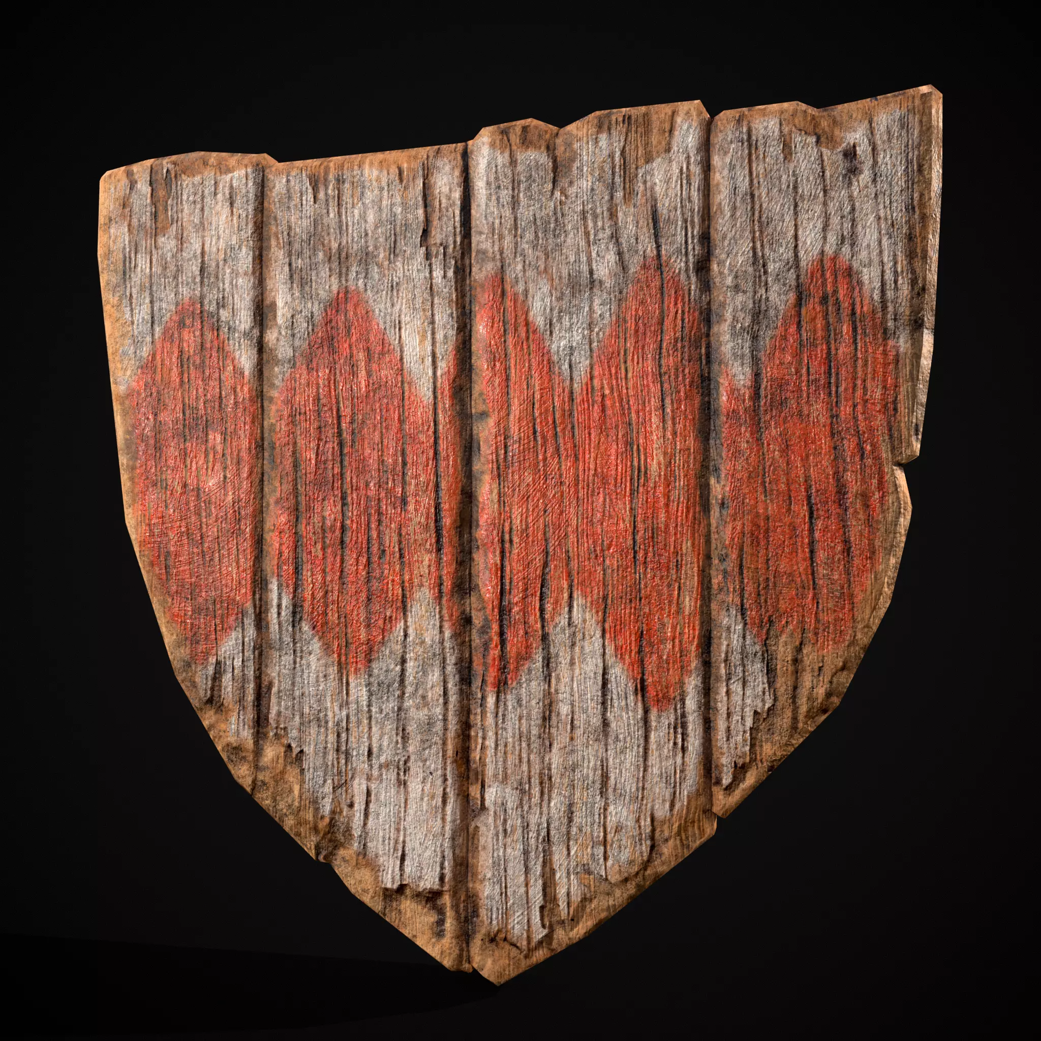 RW Serrated Coat of Arms Low-poly 3D model