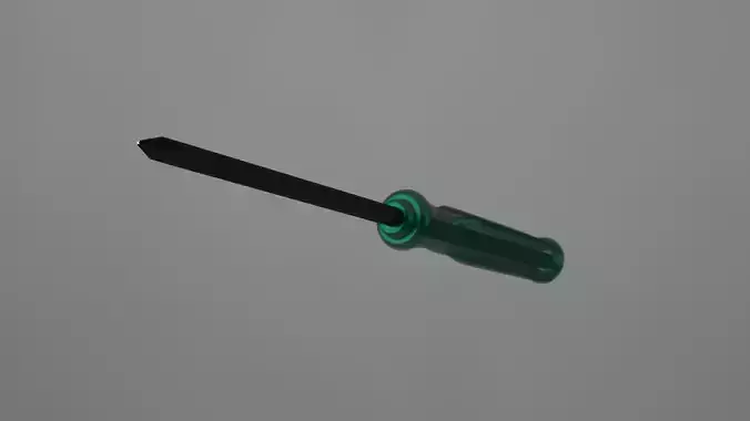  low polygon Screwdriver 3D Model