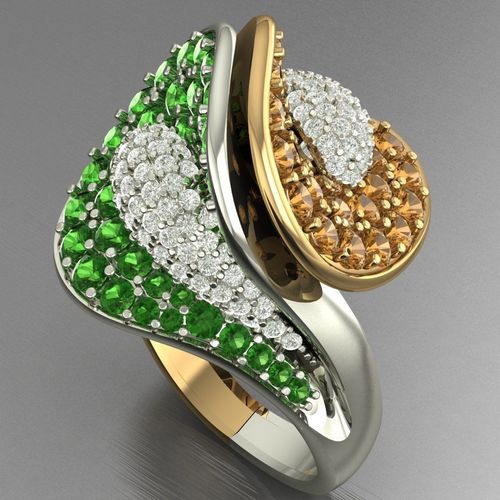 Luxury Wedding Ring For Women 1 3D print model