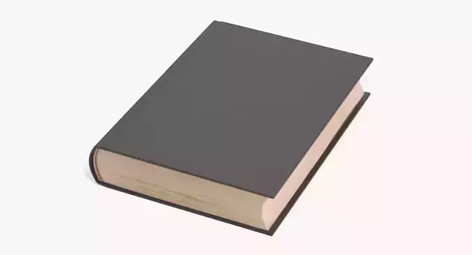 Blank Book V1 - Realistic Hardcover Aged Publication 3D model