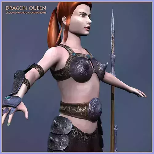 Dragon Queen Low-poly 3D model