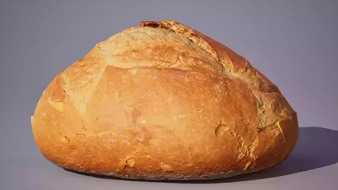 Wheat Bread 5K triangles 4K PBR textures