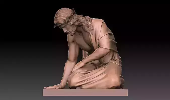 Jesus Christ Fallen and Suffering 