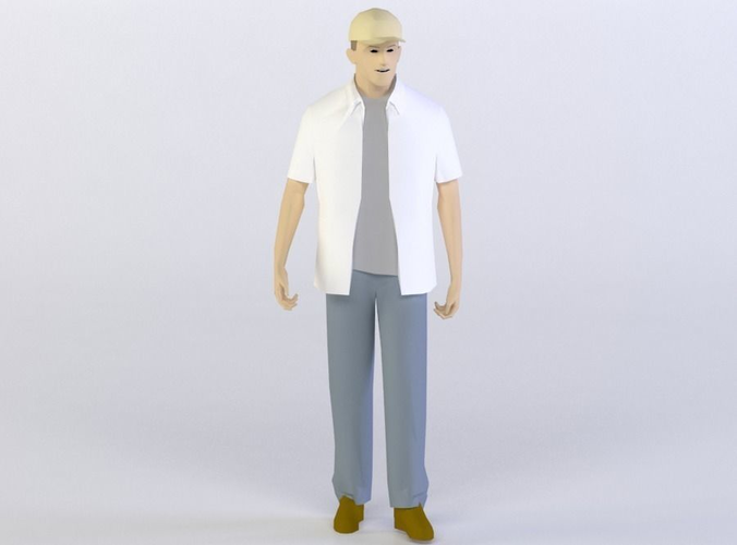 MEN 26 3D MODEL Low-poly 3D model