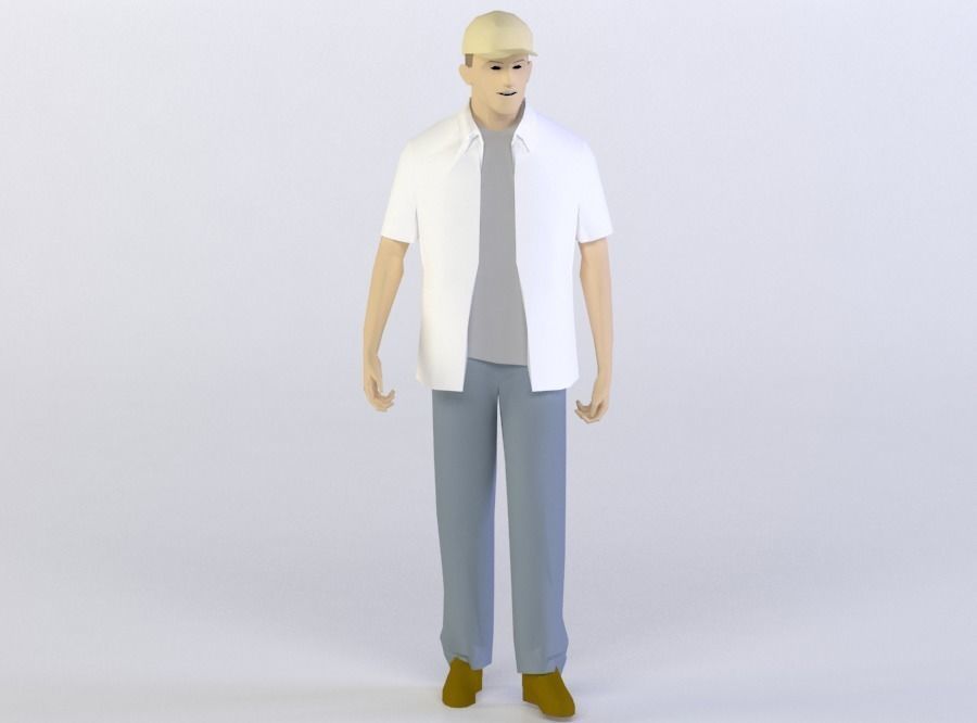 MEN 26 3D MODEL Low-poly 3D model_0