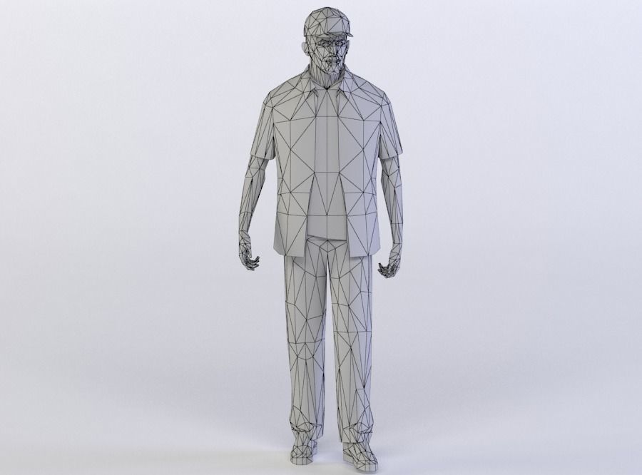 MEN 26 3D MODEL Low-poly 3D model_3