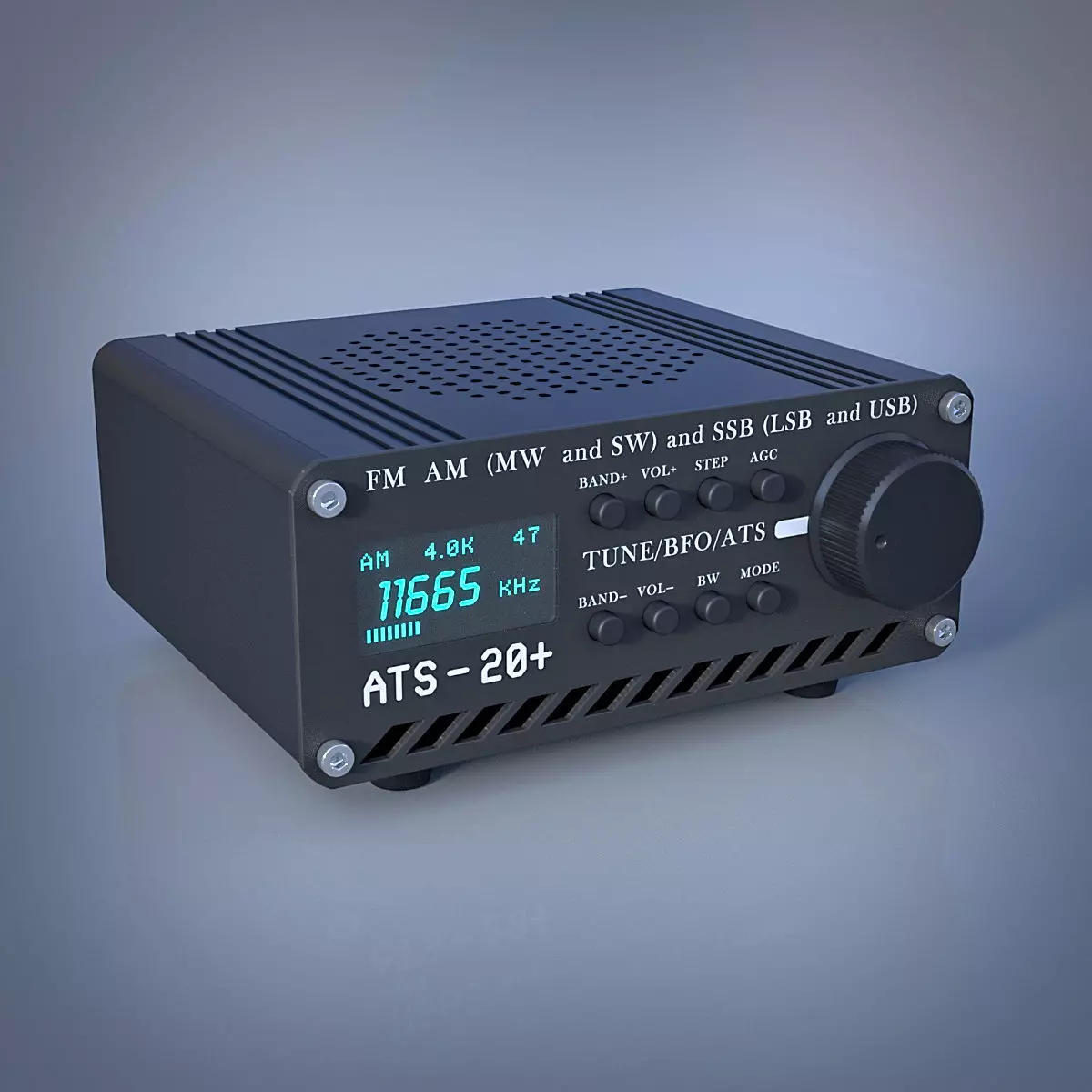 ATS-20 Plus Si4732 Multiband Receiver 3D model