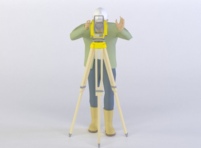 MAN 40 3D MODEL Low-poly 3D model
