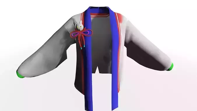  Cute Anime Japanese Coat with Ribbon and Bunny Charm Rig dress