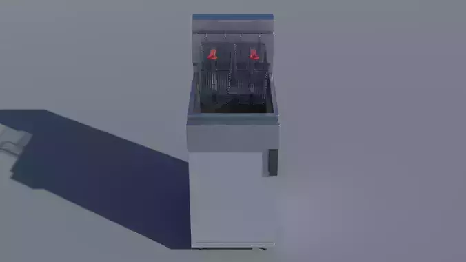 Commercial Gas Deep Fryer with Internal Parts