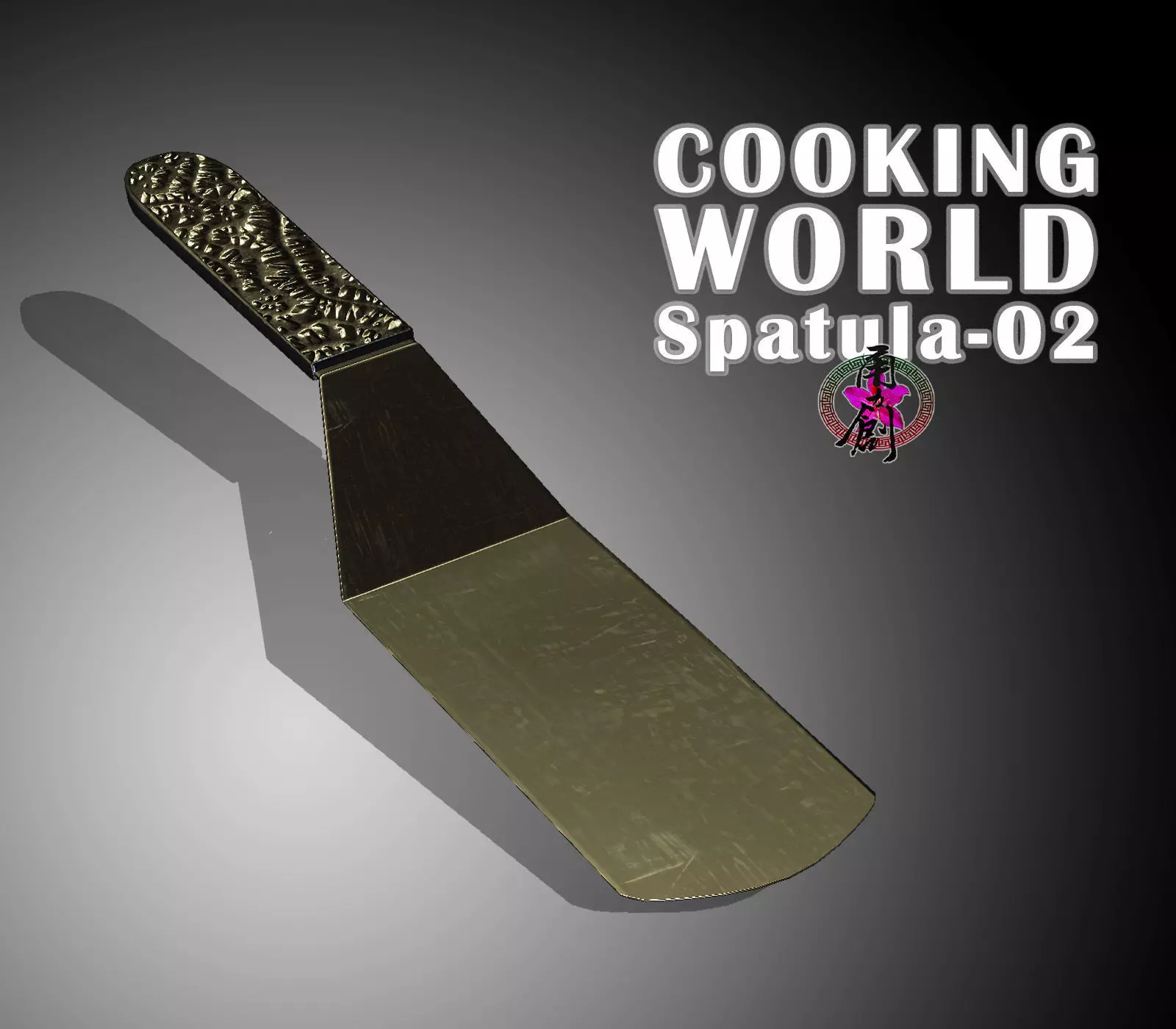Cooking World - Spatula-02 Low-poly 3D model