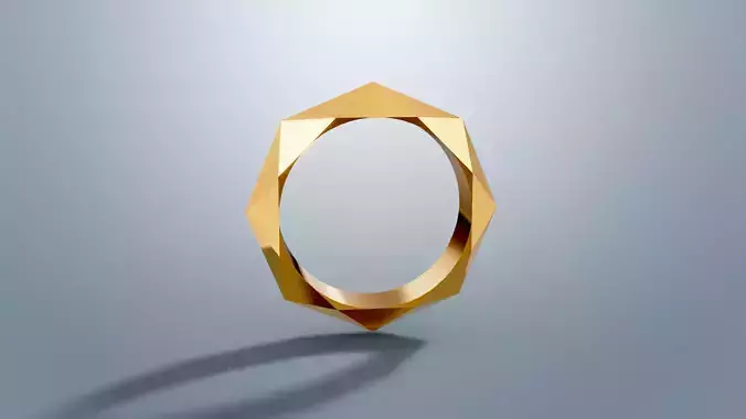 Geometric Faceted Ring