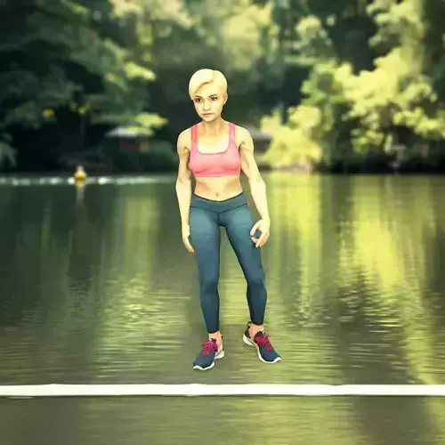 Athletic Woman Fitness model pack