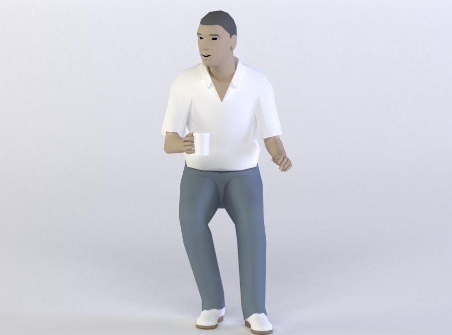 FIGURES 33-34 3D MODEL Low-poly 3D model
