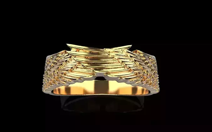 Angel wing ring model 1441
