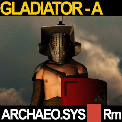 Roman Gladiator Murmillo Props Poser Daz 3D model_2