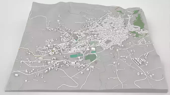 Cityscape Corleone Palermo Italy