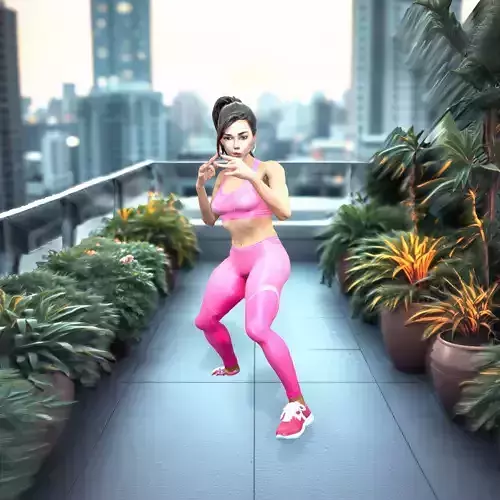 Pink Athletic Female model pack