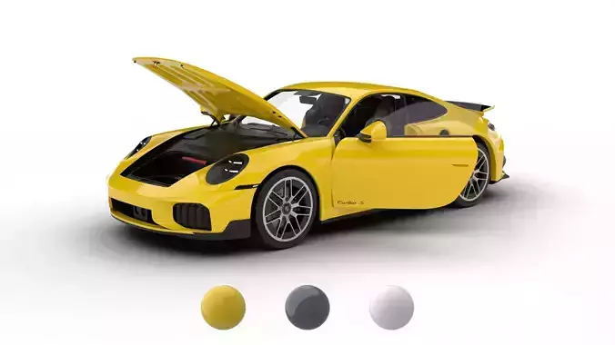 Porsche 911 Carrera Turbo S Aero 2026 HQ 3d model
