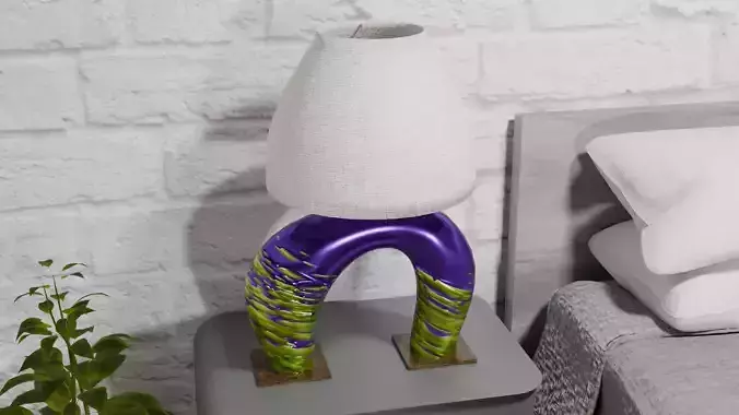 Odd Organic Abstract Table Lamp