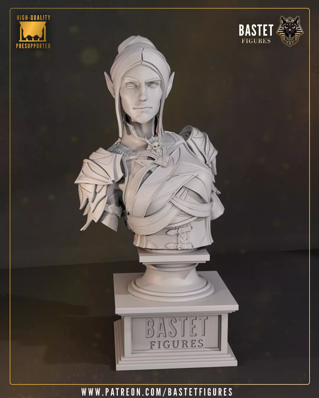 Minthara Bust I Baldurs Gate 3 3D print model