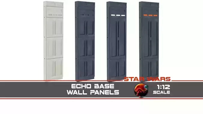 Echo Base Wall Panels 1-12 scale Blackseries