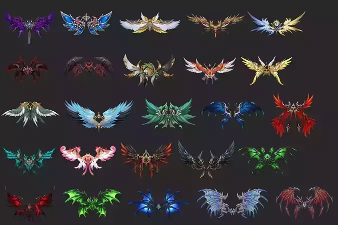 Pack With 25 Wings Part 16