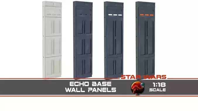 Echo Base Wall Panels 1-18 scale Hasbro Kenner