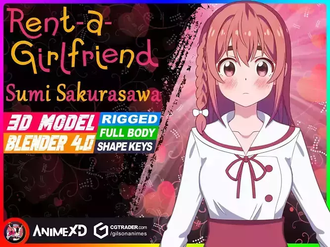 Sumi Sakurasawa - Rent A Girlfriend - 3D Model Blender