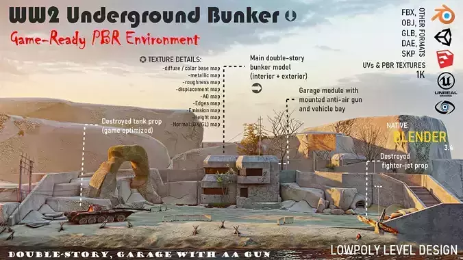 Battle Map Level Game Ready