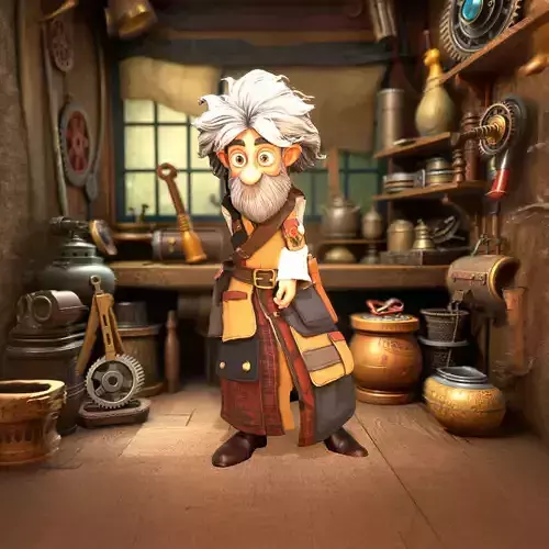 Elderly Wizard Character model pack