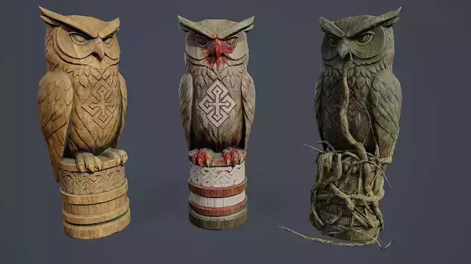 Totem Pole Owl PBR