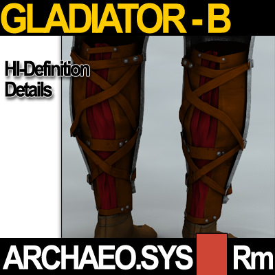 Roman Gladiator Thraex Props Poser Daz 3D model_8