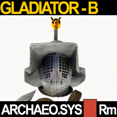 Roman Gladiator Thraex Props Poser Daz 3D model_7