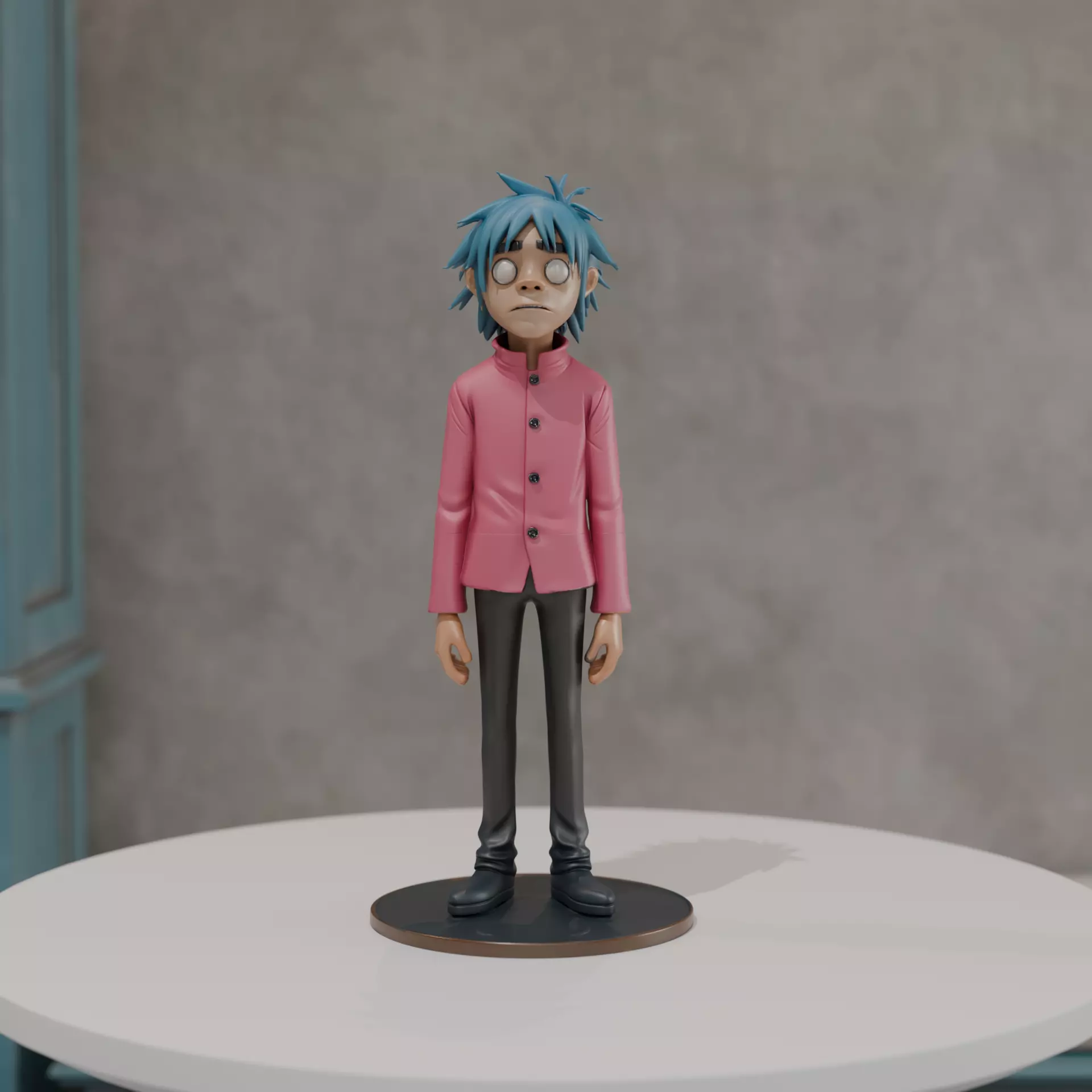 2d gorillaz 3D model 3D printable | CGTrader